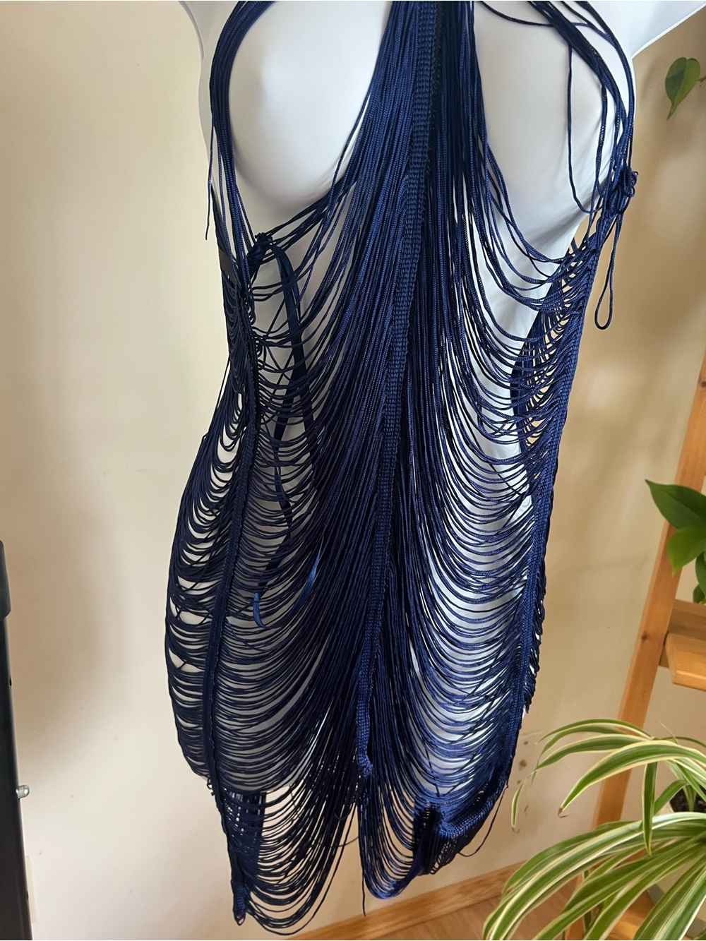 Dreamgirl Deep Navy Fringe dress